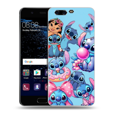 Силиконовый чехол на Huawei P10 с принтом Лило и Стич