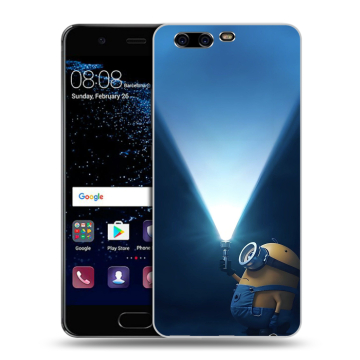 Силиконовый чехол на Huawei P10 с принтом Миньоны Силиконовый чехол на Huawei P10 с принтом Миньоны