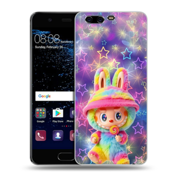Силиконовый чехол на Huawei P10 с принтом Labubu Лабубу