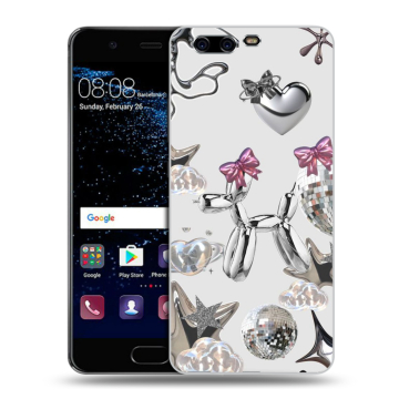 Силиконовый чехол на Huawei P10 с принтом Y2K