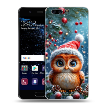 Силиконовый чехол на Huawei P10 с принтом Новый год Силиконовый чехол на Huawei P10 с принтом Новый год