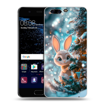 Силиконовый чехол на Huawei P10 с принтом Новый год Силиконовый чехол на Huawei P10 с принтом Новый год