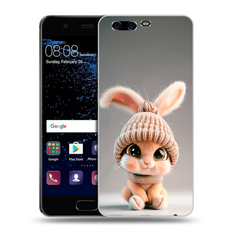 Силиконовый чехол на Huawei P10 с принтом Кролик Силиконовый чехол на Huawei P10 с принтом Кролик