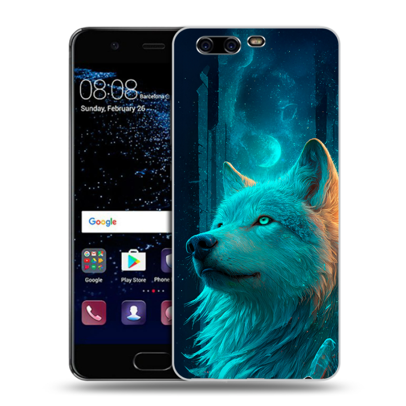Силиконовый чехол на Huawei P10 с принтом бабочки саккура Силиконовый чехол на Huawei P10 с принтом бабочки саккура