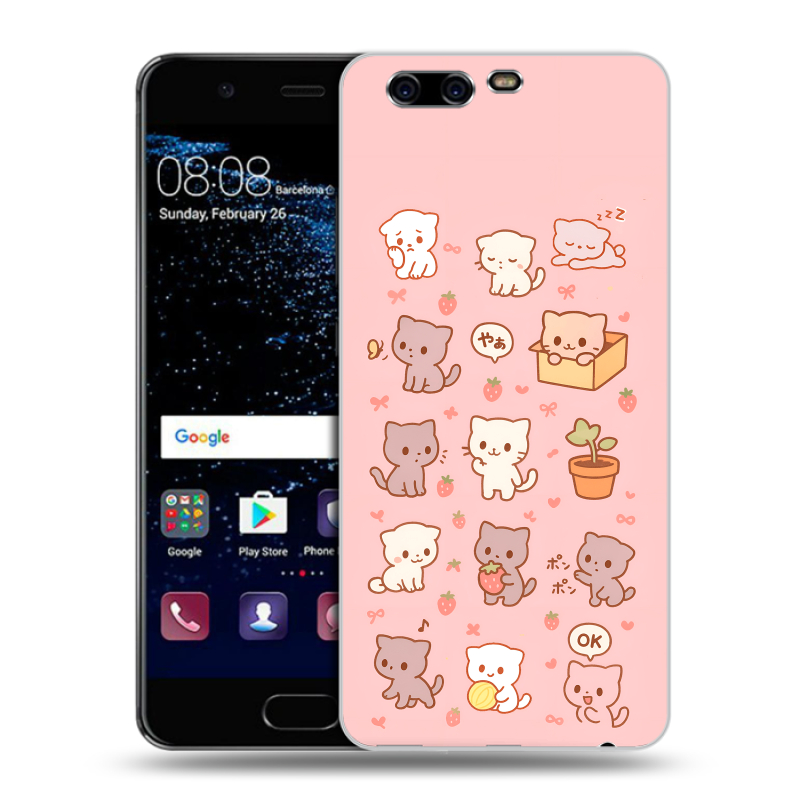 Силиконовый чехол на Huawei P10 с принтом Hello Kitty Хелоу Кити Силиконовый чехол на Huawei P10 с принтом Hello Kitty Хелоу Кити