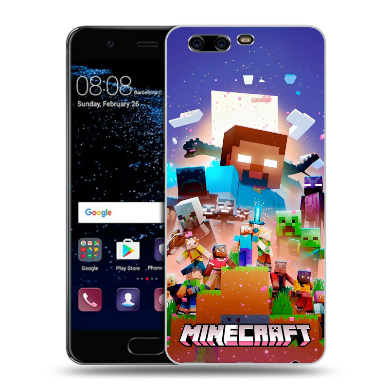 Силиконовый чехол на Huawei P10 с принтом Майнкрафт Minecraft Силиконовый чехол на Huawei P10 с принтом Майнкрафт Minecraft