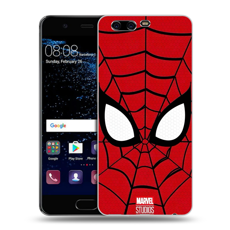 Силиконовый чехол на Huawei P10 с принтом человек паук spiderman Силиконовый чехол на Huawei P10 с принтом человек паук spiderman