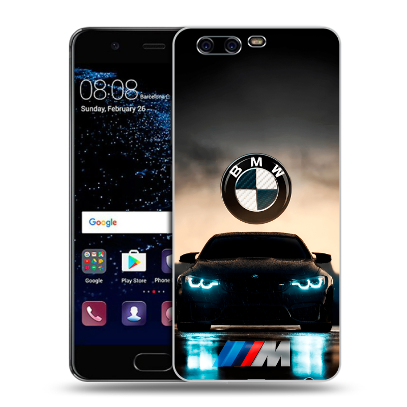 Силиконовый чехол на Huawei P10 с принтом БМВ BMW Силиконовый чехол на Huawei P10 с принтом БМВ BMW
