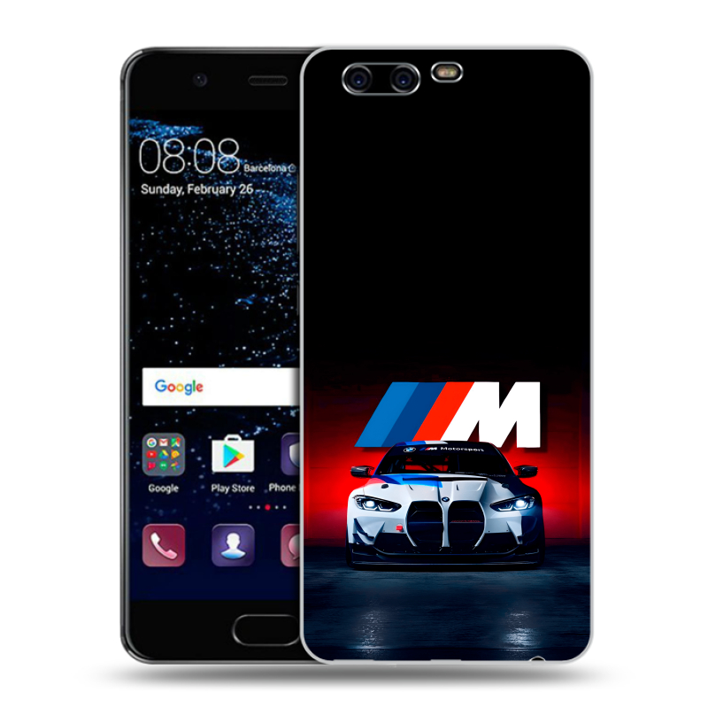 Силиконовый чехол на Huawei P10 с принтом БМВ BMW Силиконовый чехол на Huawei P10 с принтом БМВ BMW
