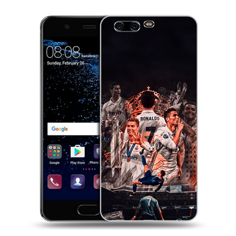 Силиконовый чехол на Huawei P10 с принтом Реал Роналдо Real Ronaldo Силиконовый чехол на Huawei P10 с принтом Реал Роналдо Real Ronaldo