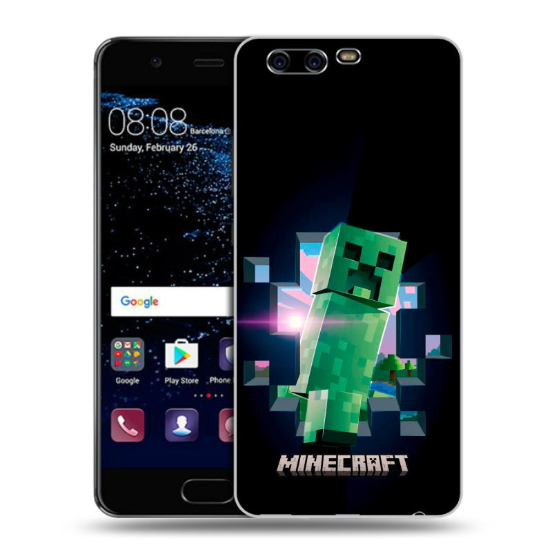 Силиконовый чехол на Huawei P10 с принтом Майнкрафт Minecraft Силиконовый чехол на Huawei P10 с принтом Майнкрафт Minecraft