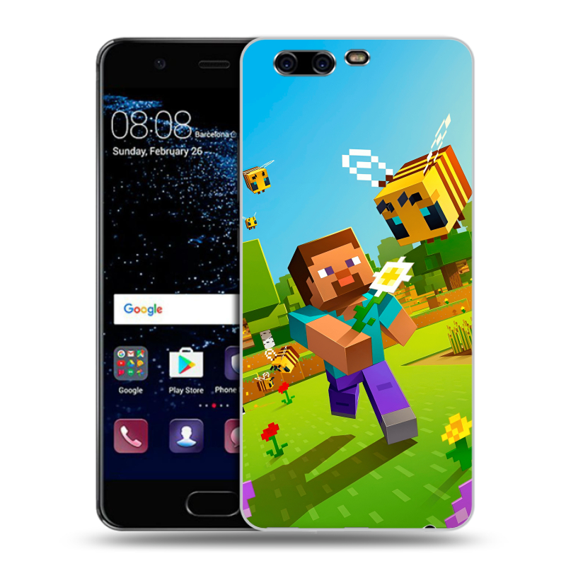 Силиконовый чехол на Huawei P10 с принтом Майнкрафт Minecraft Силиконовый чехол на Huawei P10 с принтом Майнкрафт Minecraft