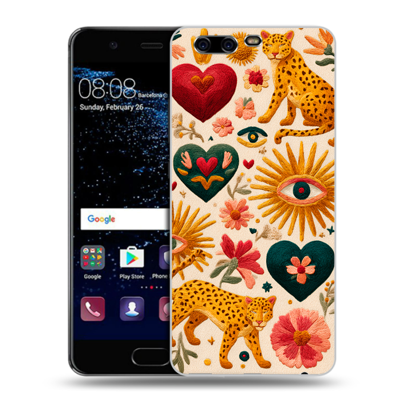 Силиконовый чехол на Huawei P10 с принтом Модный принт Силиконовый чехол на Huawei P10 с принтом Модный принт