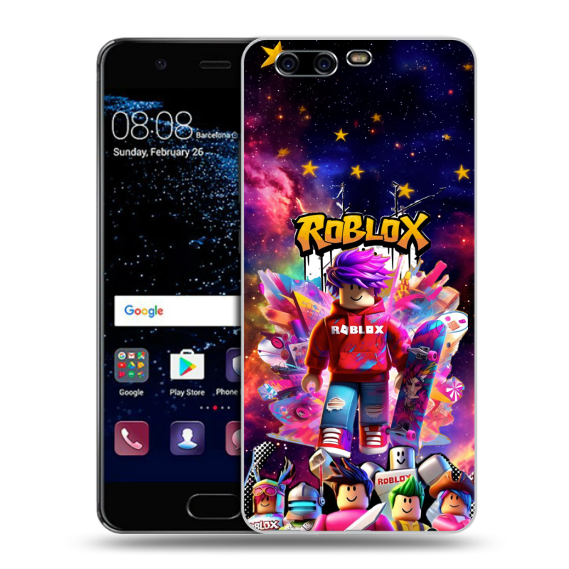 Силиконовый чехол на Huawei P10 с принтом Roblox Роблокс Силиконовый чехол на Huawei P10 с принтом Roblox Роблокс