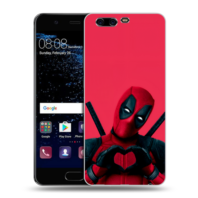 Силиконовый чехол на Huawei P10 с принтом Дедпул Deadpool Силиконовый чехол на Huawei P10 с принтом Дедпул Deadpool