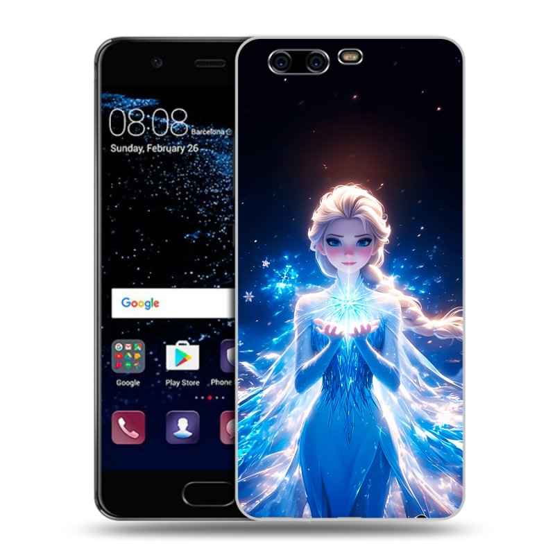 Силиконовый чехол на Huawei P10 с принтом Холодное сердце Frozen Силиконовый чехол на Huawei P10 с принтом Холодное сердце Frozen