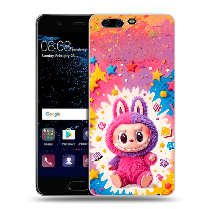 Силиконовый чехол на Huawei P10 с принтом Labubu Лабубу Силиконовый чехол на Huawei P10 с принтом Labubu Лабубу