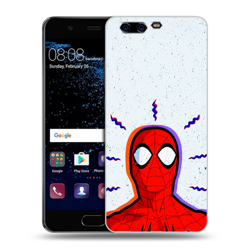 Силиконовый чехол на Huawei P10 с принтом Spiderman Человек паук Силиконовый чехол на Huawei P10 с принтом Spiderman Человек паук