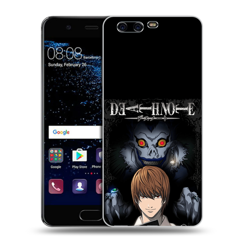 Силиконовый чехол на Huawei P10 с принтом Death note Тетрадь смерти Силиконовый чехол на Huawei P10 с принтом Death note Тетрадь смерти