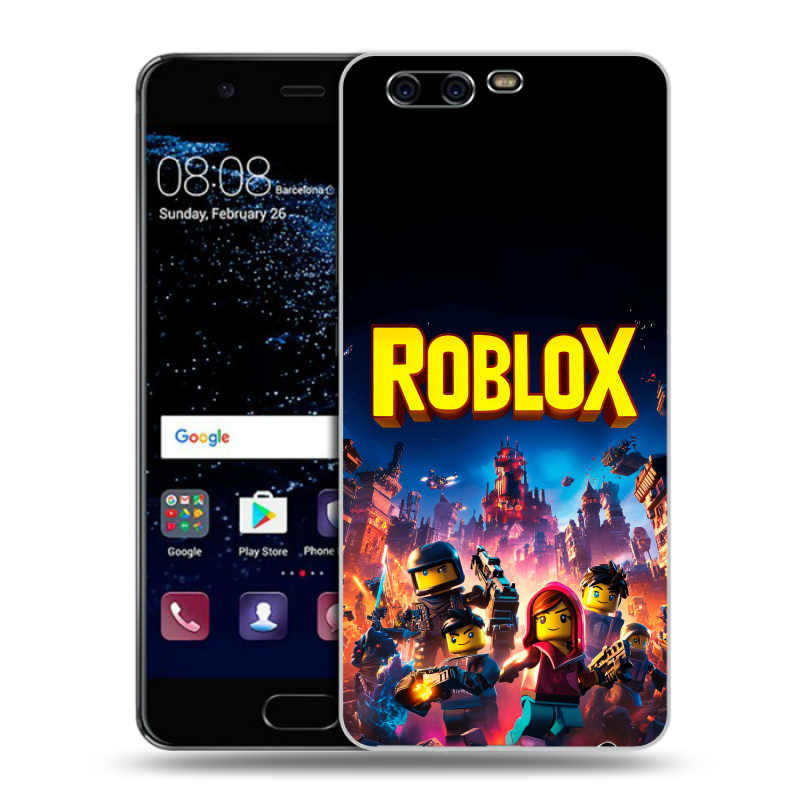 Силиконовый чехол на Huawei P10 с принтом Roblox Роблокс Силиконовый чехол на Huawei P10 с принтом Roblox Роблокс