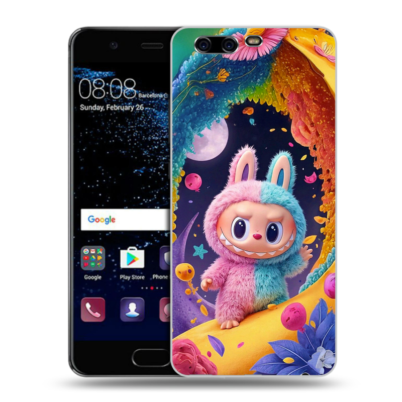 Силиконовый чехол на Huawei P10 с принтом Labubu Лабубу Силиконовый чехол на Huawei P10 с принтом Labubu Лабубу