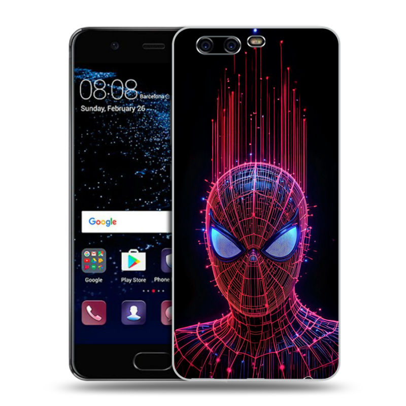 Силиконовый чехол на Huawei P10 с принтом Spiderman Человек паук Силиконовый чехол на Huawei P10 с принтом Spiderman Человек паук