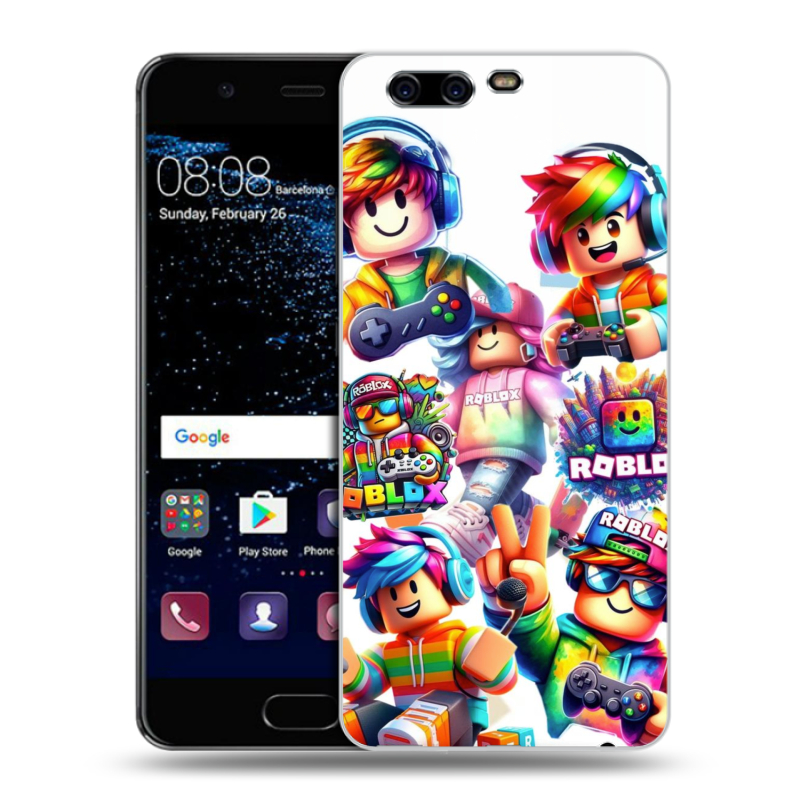 Силиконовый чехол на Huawei P10 с принтом Roblox Роблокс Силиконовый чехол на Huawei P10 с принтом Roblox Роблокс