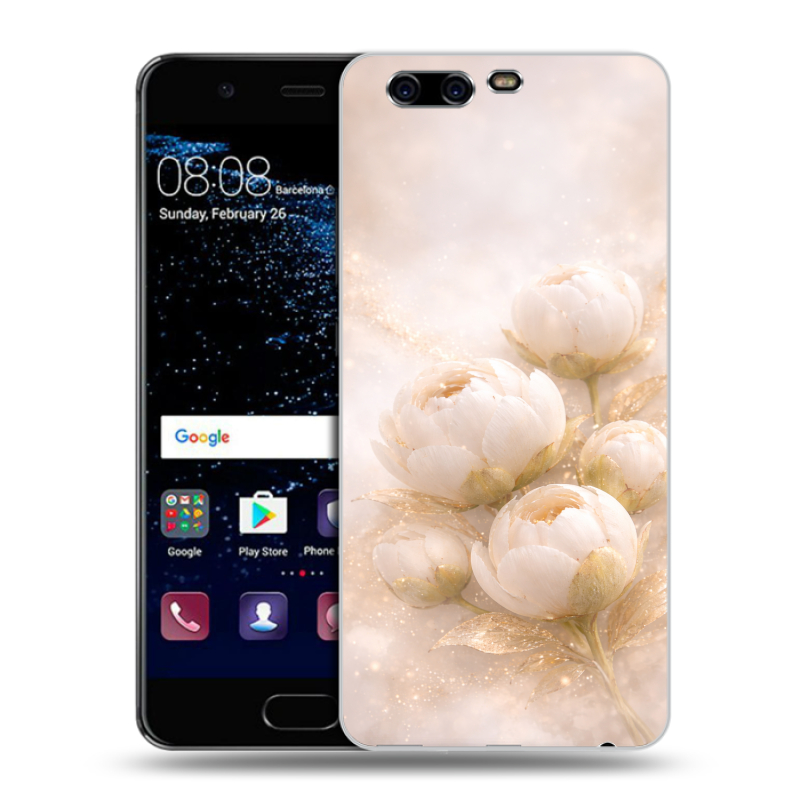 Силиконовый чехол на Huawei P10 с принтом женский Силиконовый чехол на Huawei P10 с принтом женский