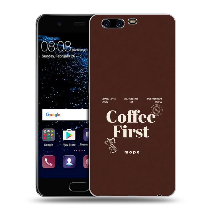 Силиконовый чехол на Huawei P10 с принтом женский Силиконовый чехол на Huawei P10 с принтом женский