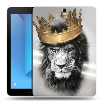Силиконовый чехол на Samsung Galaxy Tab S3 с принтом Лев с короной Силиконовый чехол на Samsung Galaxy Tab S3 с принтом Лев с короной