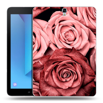 Силиконовый чехол на Samsung Galaxy Tab S3 с принтом Цветы розы Силиконовый чехол на Samsung Galaxy Tab S3 с принтом Цветы розы