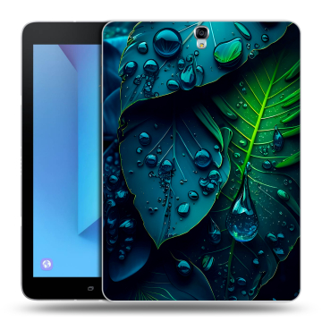Силиконовый чехол на Samsung Galaxy Tab S3 с принтом Листья