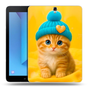 Силиконовый чехол на Samsung Galaxy Tab S3 с принтом Котенок в шапке Силиконовый чехол на Samsung Galaxy Tab S3 с принтом Котенок в шапке