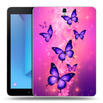 Силиконовый чехол на Samsung Galaxy Tab S3 с принтом Бабочки Силиконовый чехол на Samsung Galaxy Tab S3 с принтом Бабочки