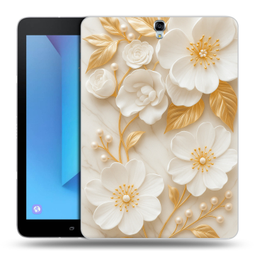 Силиконовый чехол на Samsung Galaxy Tab S3 с принтом Цветы Силиконовый чехол на Samsung Galaxy Tab S3 с принтом Цветы