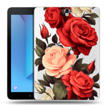 Силиконовый чехол на Samsung Galaxy Tab S3 с принтом Розы Силиконовый чехол на Samsung Galaxy Tab S3 с принтом Розы