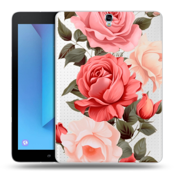 Силиконовый чехол на Samsung Galaxy Tab S3 с принтом Розы