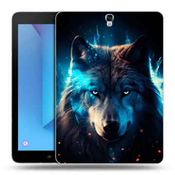 Силиконовый чехол на Samsung Galaxy Tab S3 с принтом Волк ночной Силиконовый чехол на Samsung Galaxy Tab S3 с принтом Волк ночной