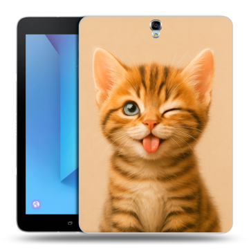 Силиконовый чехол на Samsung Galaxy Tab S3 с принтом котенок Силиконовый чехол на Samsung Galaxy Tab S3 с принтом котенок
