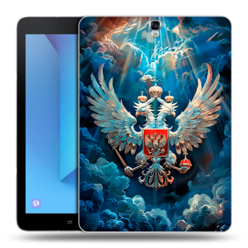 Силиконовый чехол на Samsung Galaxy Tab S3 с принтом Герб флаг России Силиконовый чехол на Samsung Galaxy Tab S3 с принтом Герб флаг России