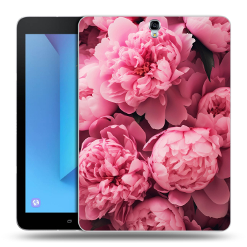 Силиконовый чехол на Samsung Galaxy Tab S3 с принтом цветы пионы Силиконовый чехол на Samsung Galaxy Tab S3 с принтом цветы пионы