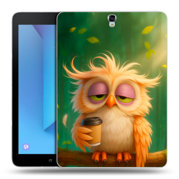 Силиконовый чехол на Samsung Galaxy Tab S3 с принтом сова Силиконовый чехол на Samsung Galaxy Tab S3 с принтом сова
