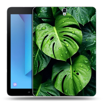 Силиконовый чехол на Samsung Galaxy Tab S3 с принтом Листья