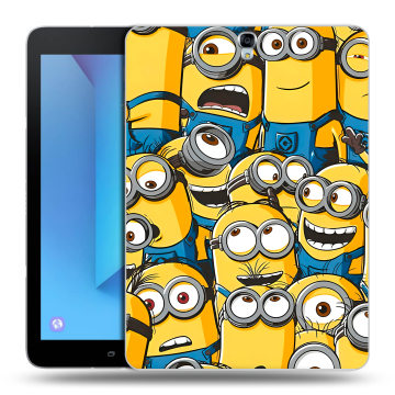 Силиконовый чехол на Samsung Galaxy Tab S3 с принтом Миньоны Силиконовый чехол на Samsung Galaxy Tab S3 с принтом Миньоны