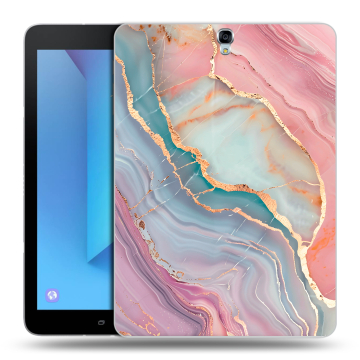 Силиконовый чехол на Samsung Galaxy Tab S3 с принтом розовый мрамор Силиконовый чехол на Samsung Galaxy Tab S3 с принтом розовый мрамор