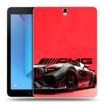 Силиконовый чехол на Samsung Galaxy Tab S3 с принтом Мерседес Mercedes AMG