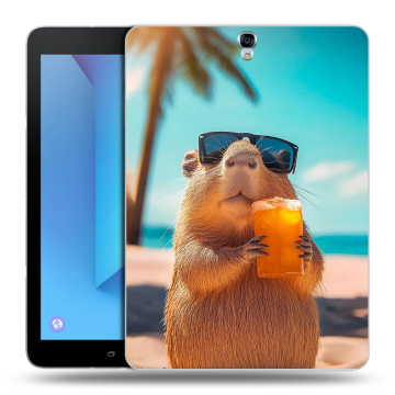 Силиконовый чехол на Samsung Galaxy Tab S3 с принтом Капибара Силиконовый чехол на Samsung Galaxy Tab S3 с принтом Капибара