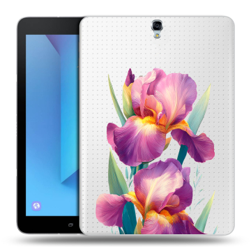 Силиконовый чехол на Samsung Galaxy Tab S3 с принтом Цветы орхидеи