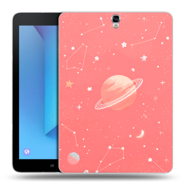 Силиконовый чехол на Samsung Galaxy Tab S3 с принтом Розовый космос