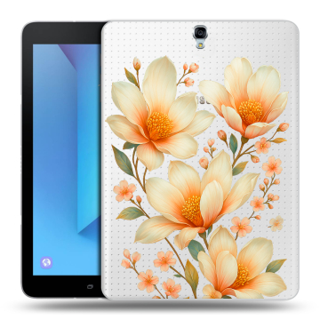 Силиконовый чехол на Samsung Galaxy Tab S3 с принтом Цветы